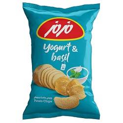 چیپس ماست و ریحان 65گرم مزمز